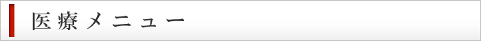 医療メニュー